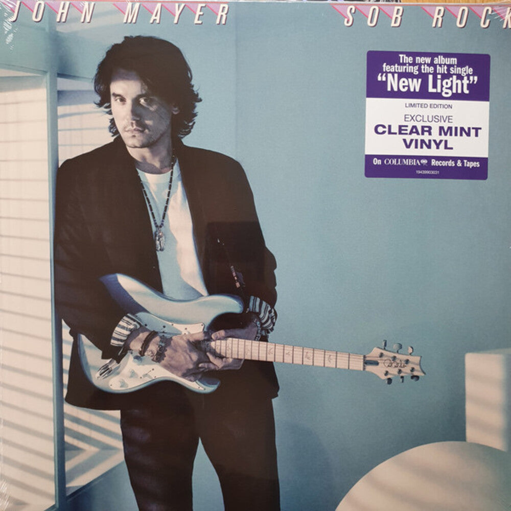 the album cover for John Mayer - Sob Rock (Limited Edition Clear Mint Vinyl)