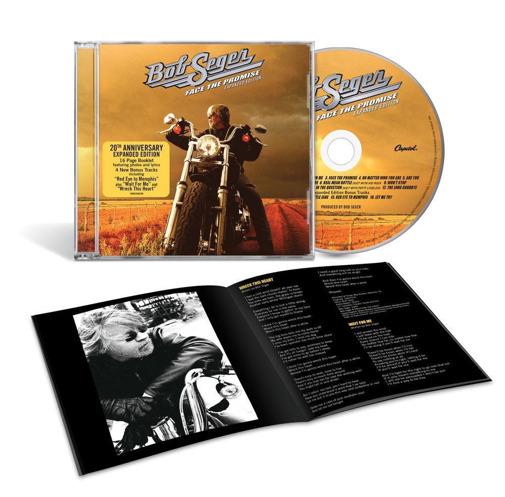 the album cover for Bob Seger - Face The Promise - 20th Anniversary Expanded Edition
