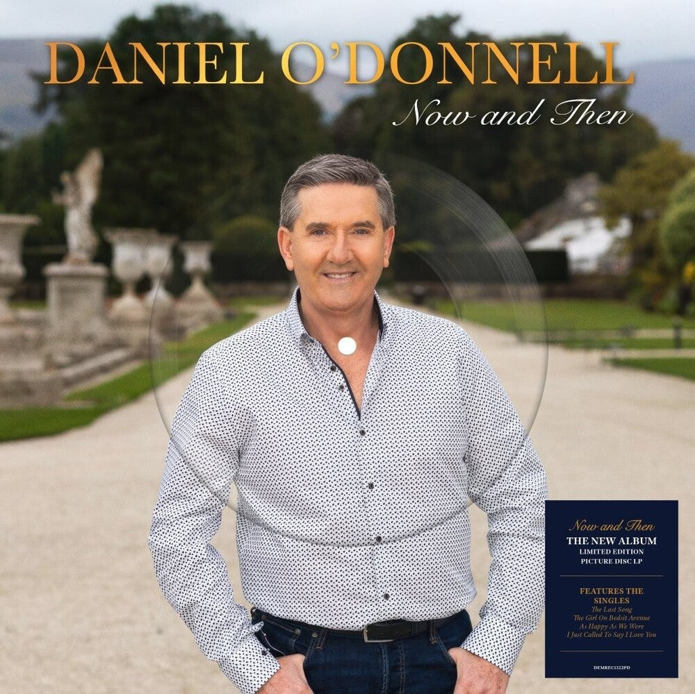 the album cover for Daniel O'Donnell - Now & Then (Pict) (Uk)