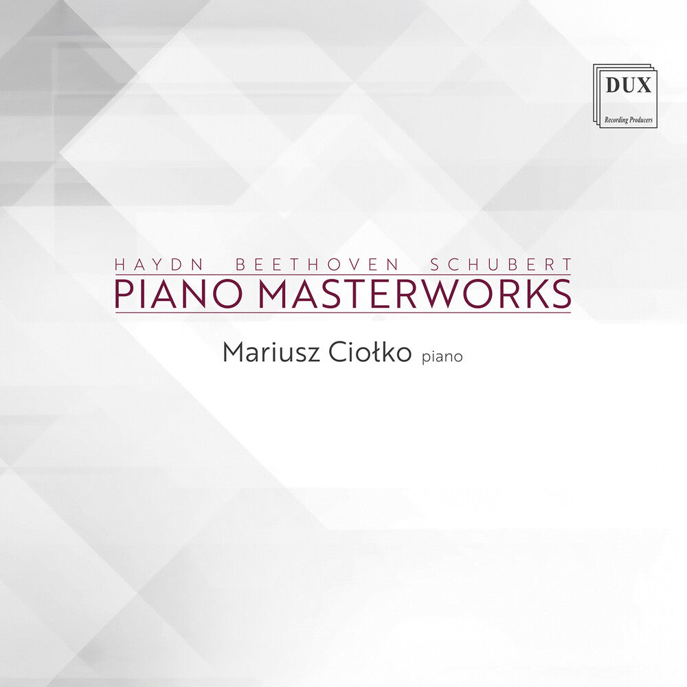 the album cover for Mariusz Ciolko - Pno Masterpieces