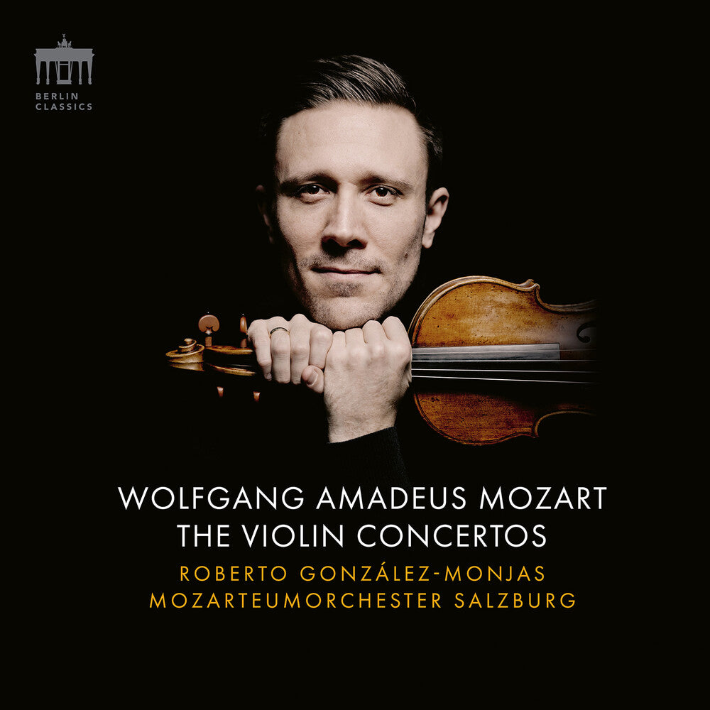 the album cover for Gonzales-Roberto Monjas - Mozart: Vn Cons