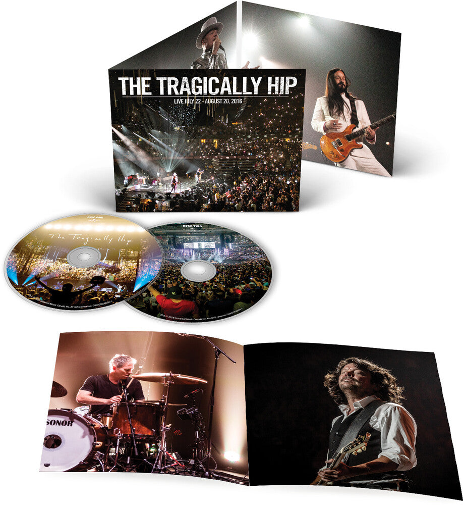 the album cover for The Tragically Hip - Live July 22 - August 20, 2016