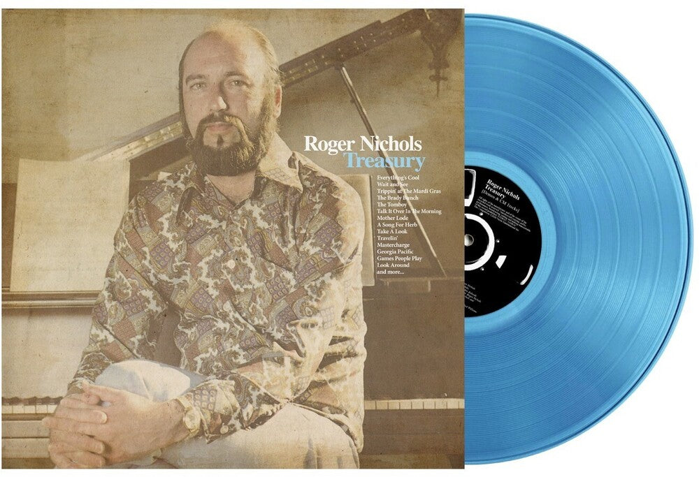 the album cover for Roger Nichols & The Small Circle Of Friends - Roger Nichols Treasury (Demo & Cm Tracks) (Blue)