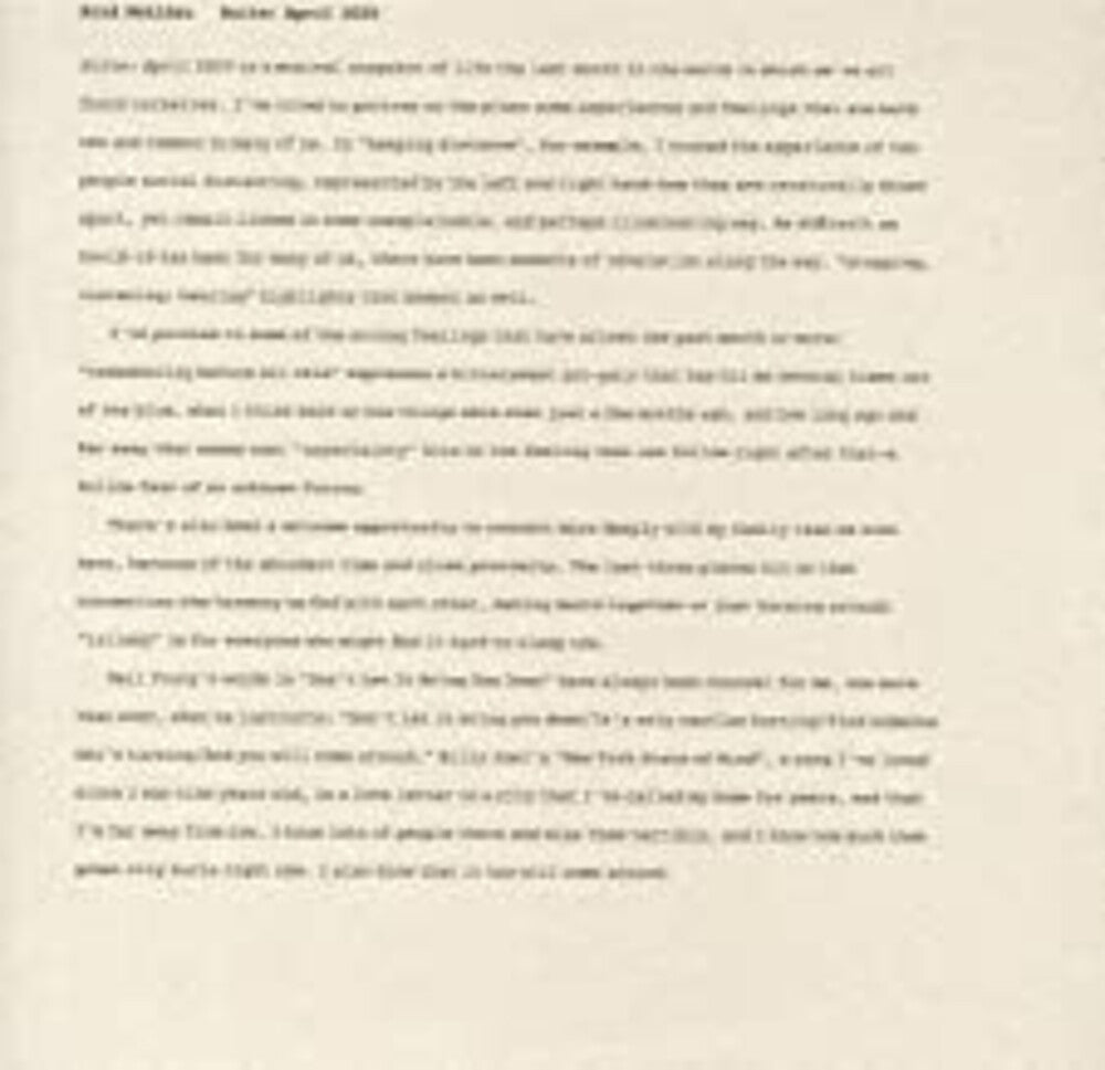 Brad Mehldau - Suite: April 2020 [LP]