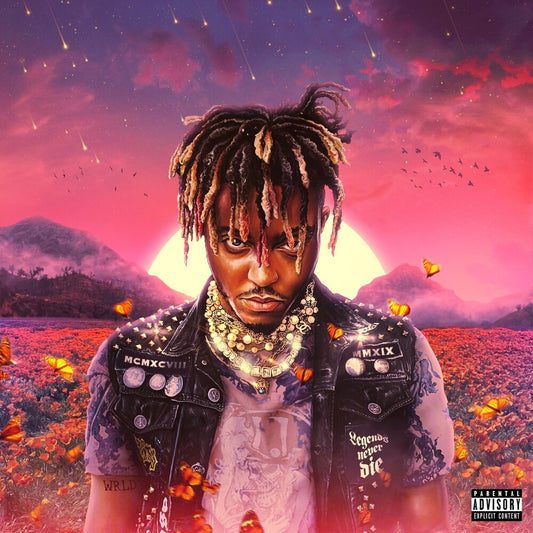 the album cover for Juice WRLD - Legends Never Die [LP]