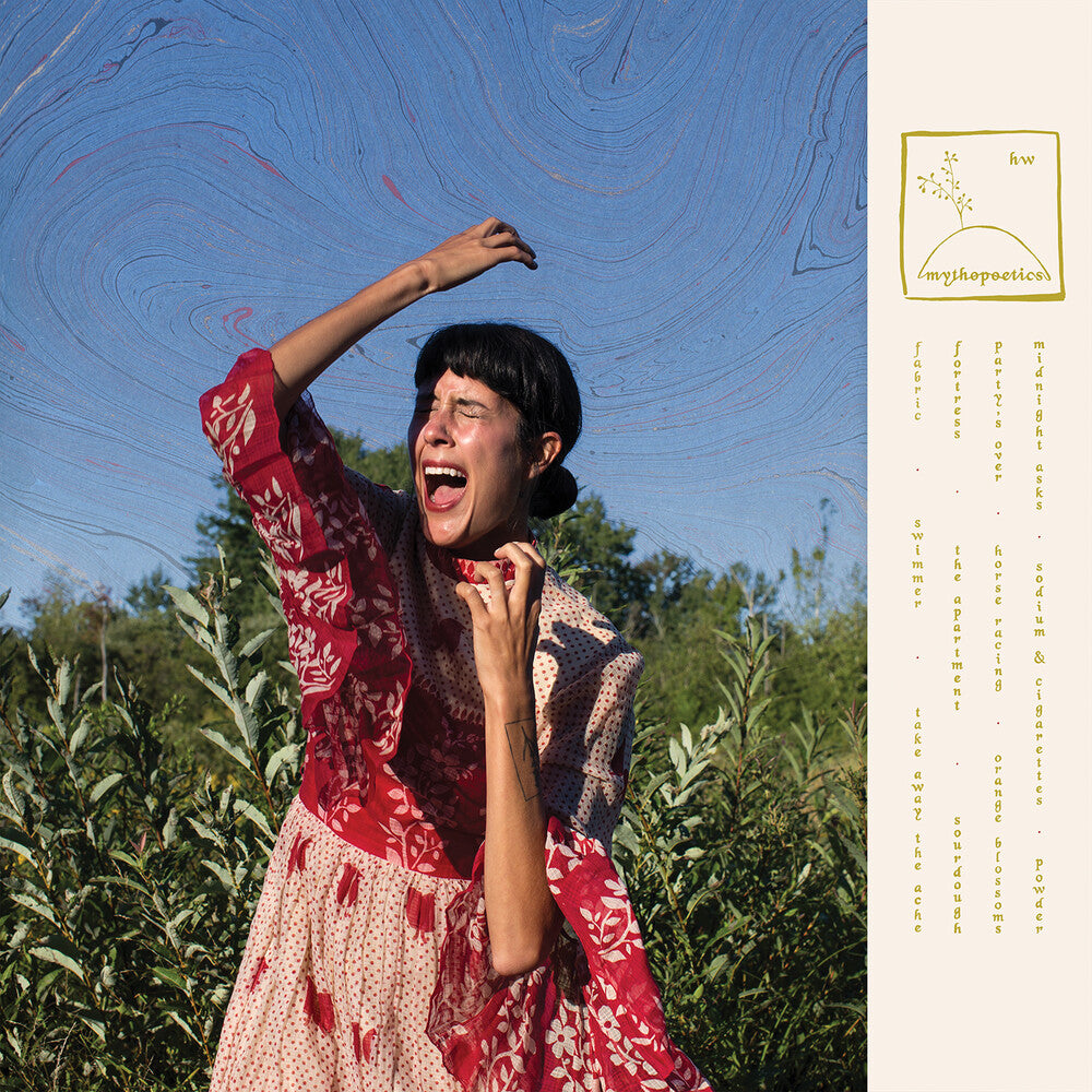 the album cover for Half Waif - Mythopoetics [Indie Exclusive Limited Edition Champagne Wave LP]