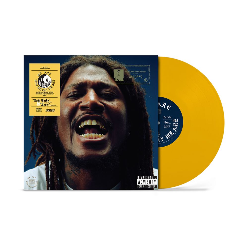 the album cover for AmirSaysNothing - We Are Who We Say We Are [Golden Yellow]