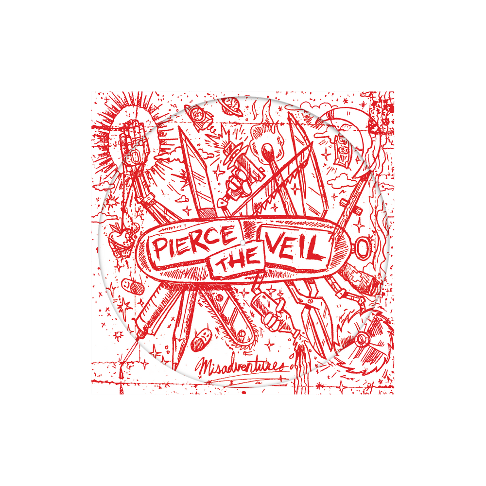 the album cover for Pierce The Veil - Misadventures - Picture Disc