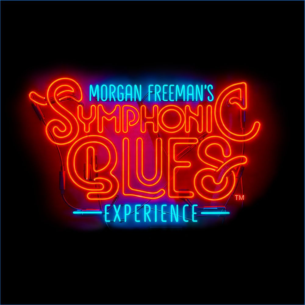 the album cover for Morgan Freeman / Chineke! Orchestra / Martin Gellner - Morgan Freeman's Symphonic Blues Experience