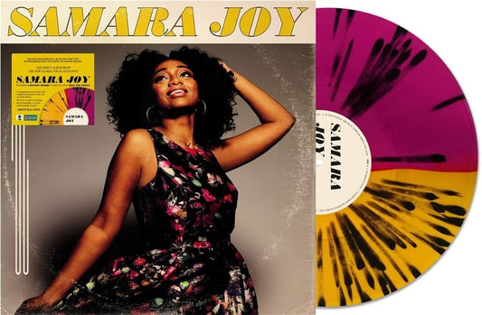 the album cover for Joy, Samara - Samara Joy - Deluxe Edition on Violent, Orange & Black Splatter Colored Vinyl