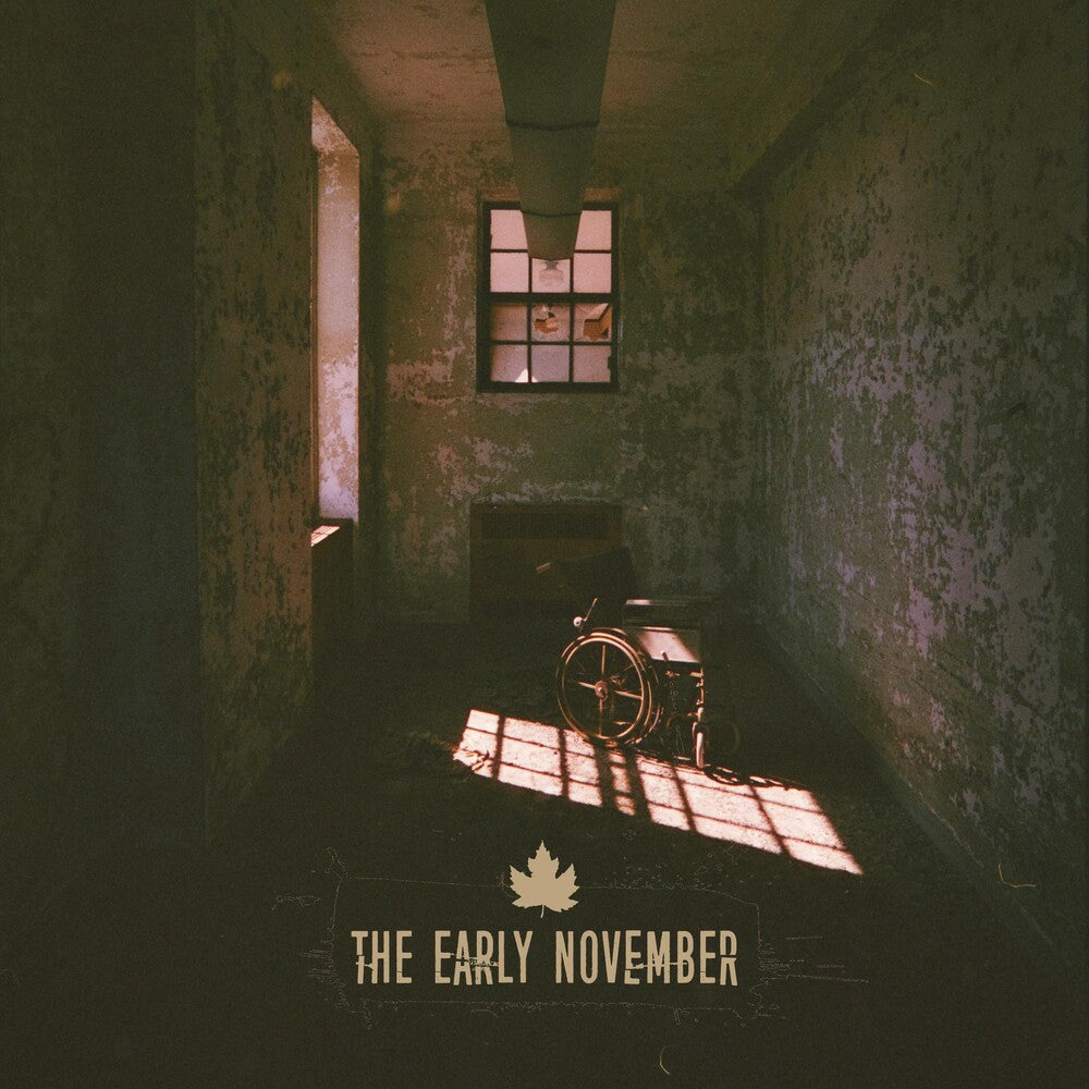 the album cover for The Early November - The Early November [Indie Exclusive Swamp Green in Clear w/ Brown Splatter LP]