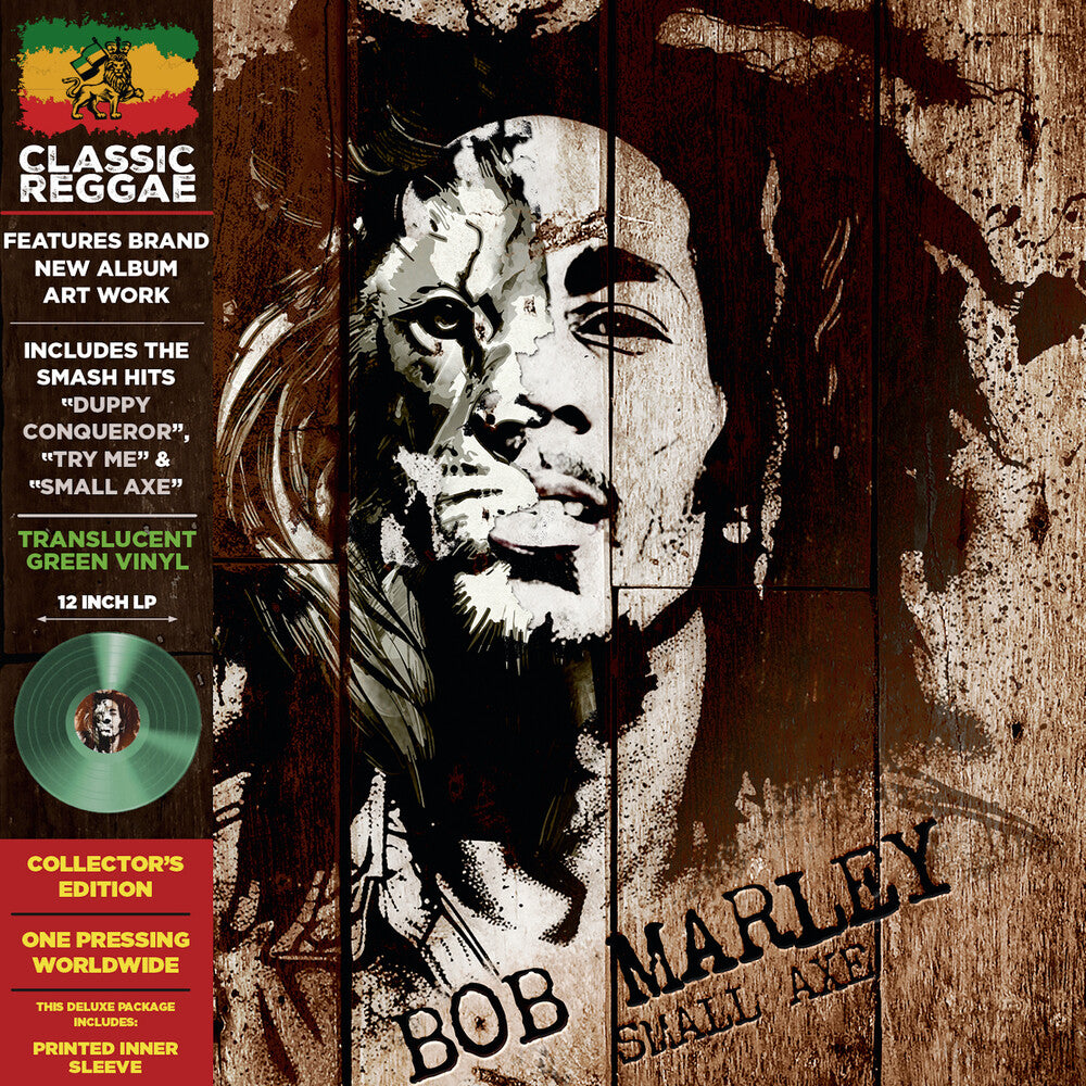 the album cover for Bob Marley - Small Axe (Blue) [Colored Vinyl] [Deluxe] [Limited Edition] [Remastered] [Reissue]