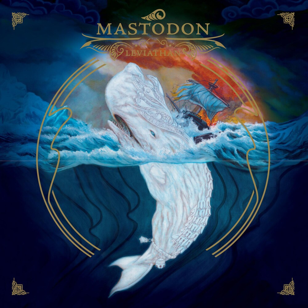 Mastodon - Leviathan - [White and Kelly Green Merge with Splatter Vinyl]