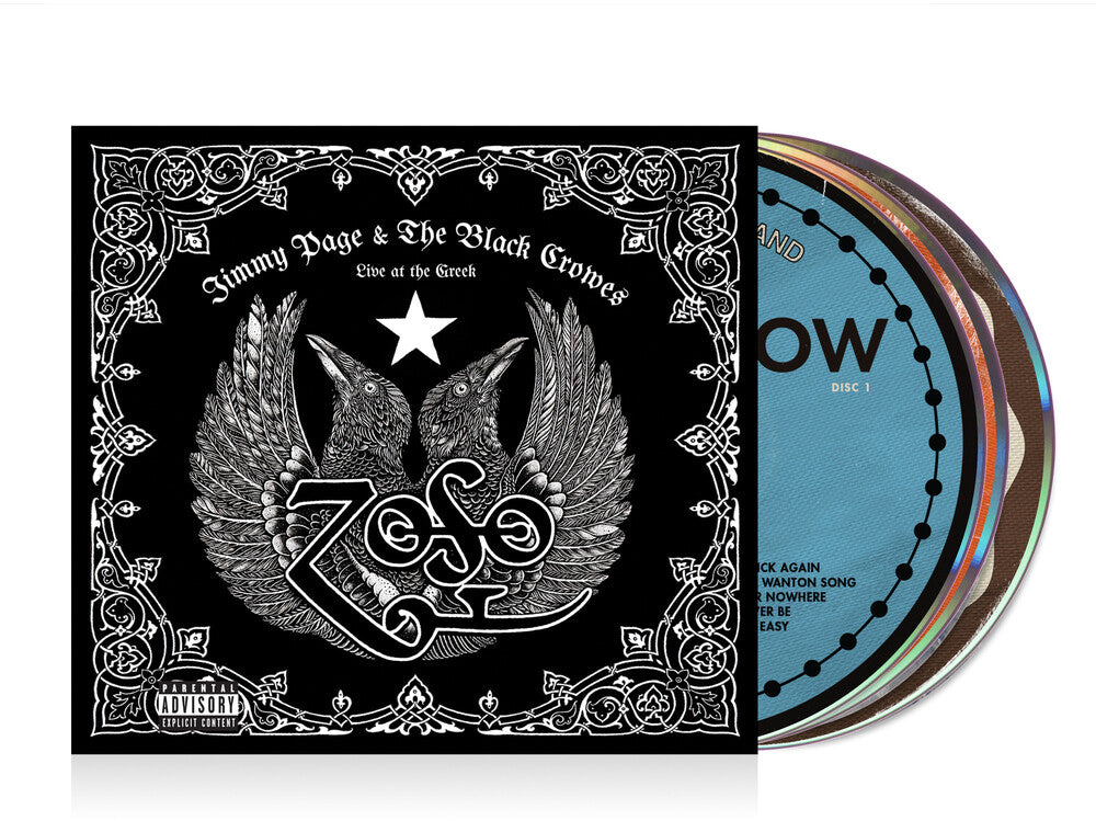 the album cover for Jimmy Page &amp; The Black Crowes - Live at the Greek [3 Compact discs]