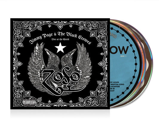 the album cover for Jimmy Page &amp; The Black Crowes - Live at the Greek [3 Compact discs]