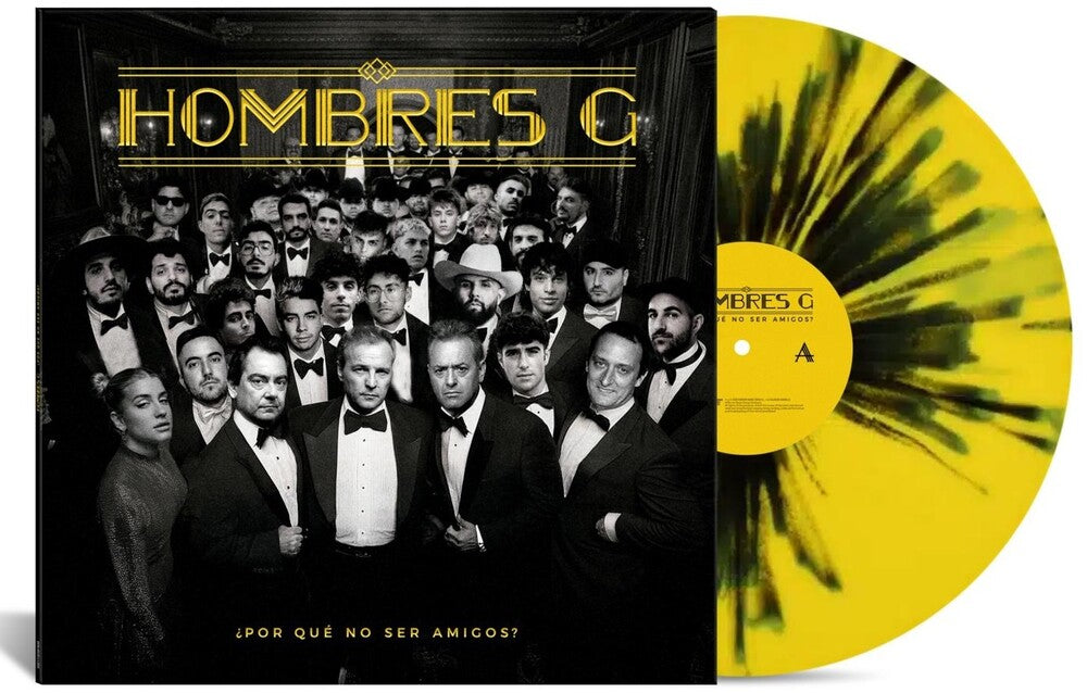 Hombres G - Por Que No Ser Amigos - Yellow & Black Splatter [LP]