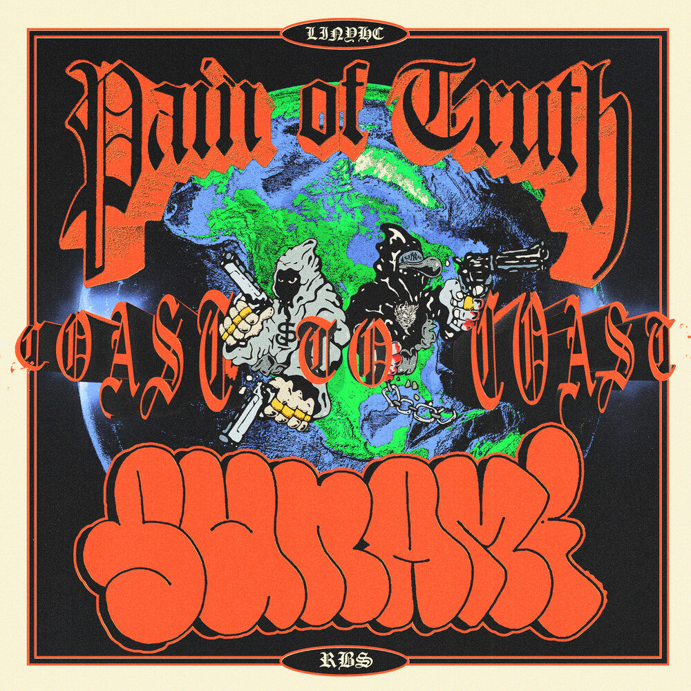 Pain Of Truth/Sunami - Coast To Coast Split [Half Blue / Half Doublemint Green w/ Silk Screened B Side]