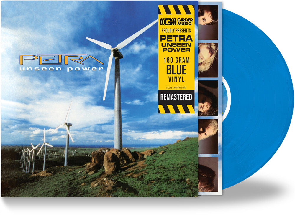 the album cover for Petra - Unseen Power - Blue (Blue) [Colored Vinyl] [180 Gram] [Remastered]