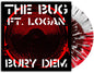 The Bug -  Burials / Mud [LP Red White Half and Half with Splatter]