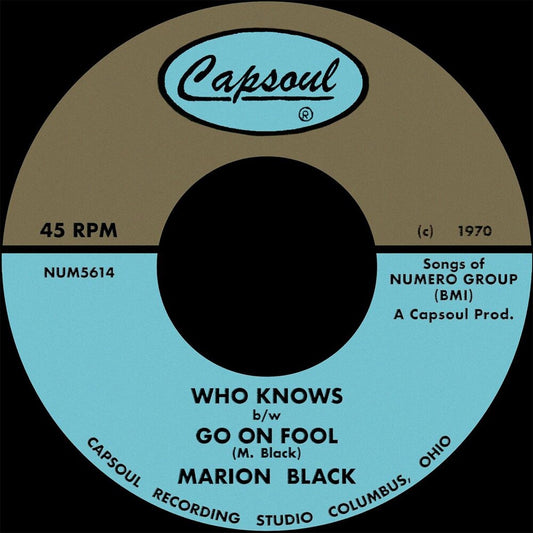 Black, Marion - Go on Fool B/W Who Knows [LP]