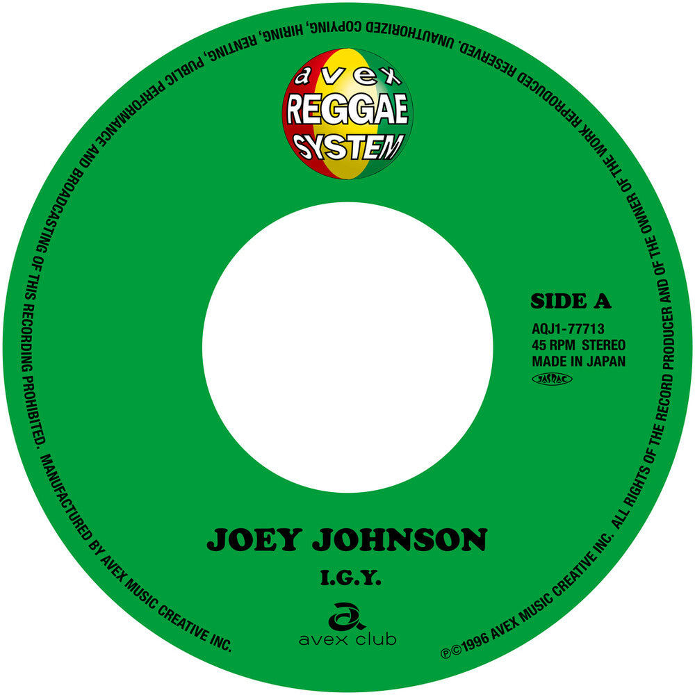 Joey Johnson - I.G.Y. / Right Here Waiting [LP]