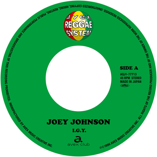 Joey Johnson - I.G.Y. / Right Here Waiting [LP]