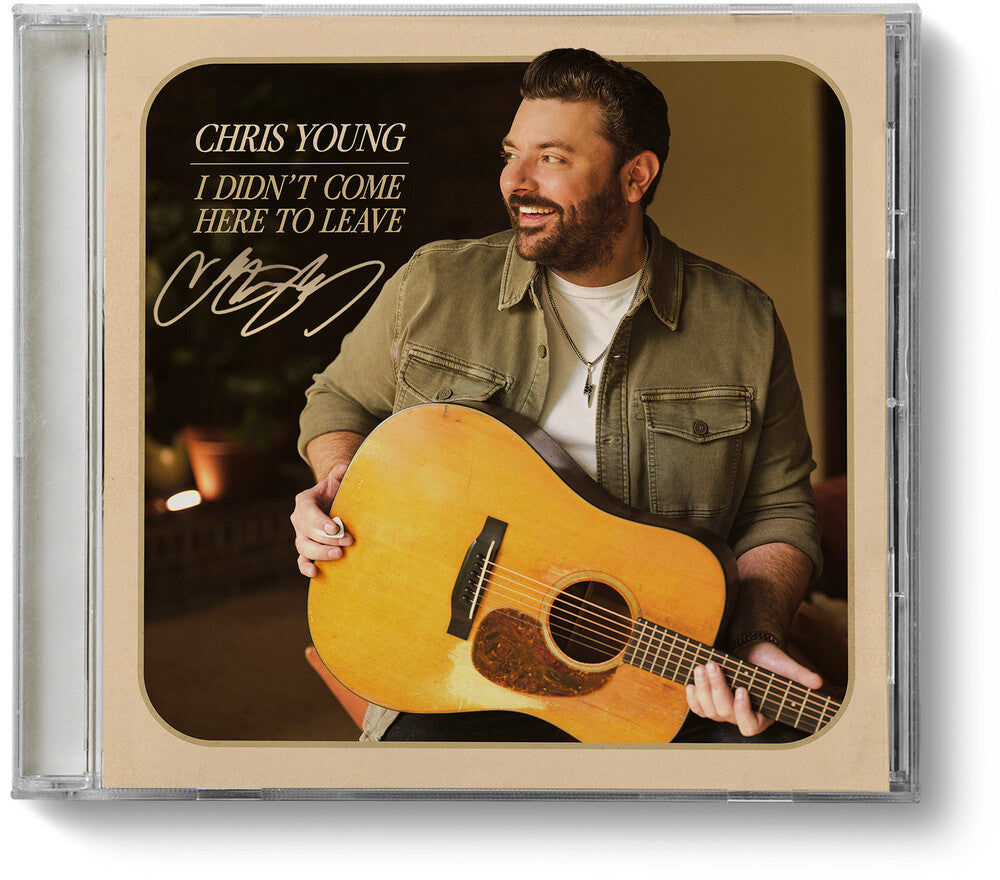 the album cover for Chris Young - I Didn't Come Here to Leave [indie exclusive signed CD]