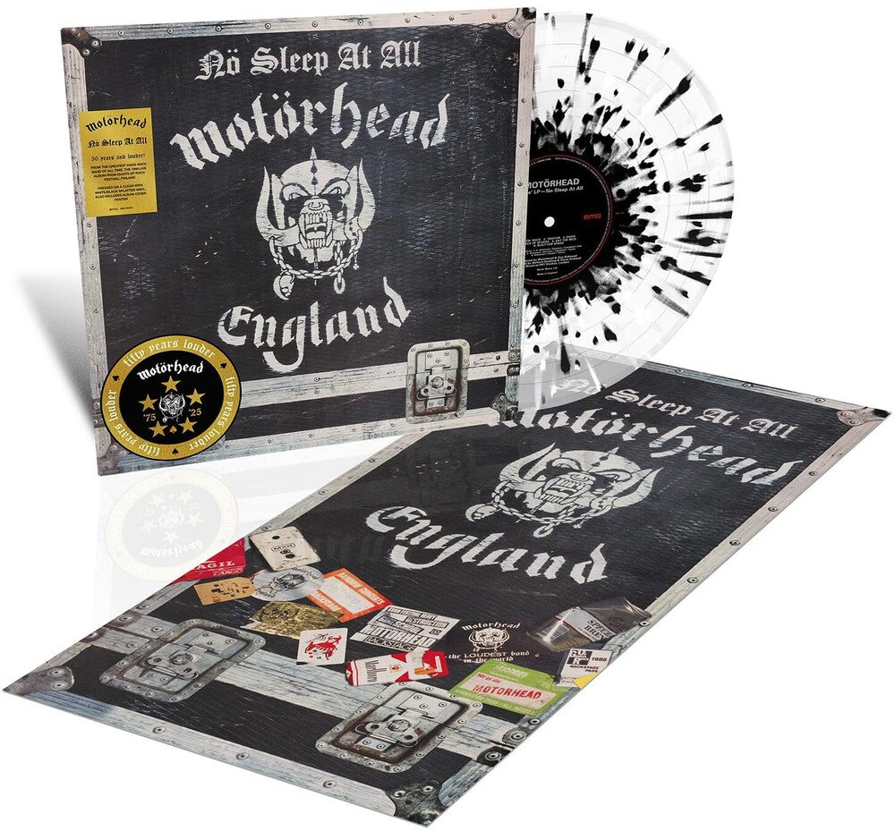 Motörhead - No Sleep At All (Blk) [Clear Vinyl] (Wht) (Aniv) (Spla)