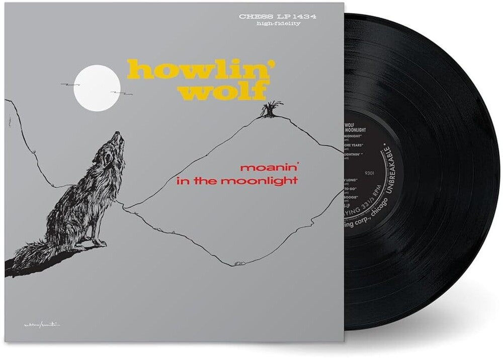 the album cover for Howlin' Wolf - Moanin' In The Moonlight (Chess 75 Series) [180 Gram]