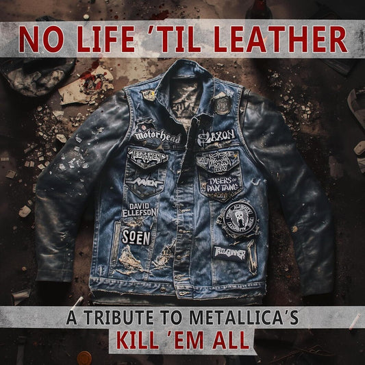 the album cover for No Life 'til Leather - Tribute To Metallica's / Va - No Life 'til Leather - Tribute To Metallica's / Va