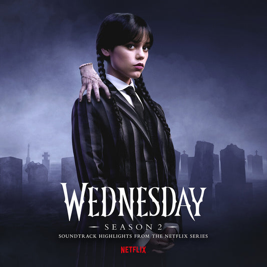 Pre-Order: Addams, Wednesday / Nevermore Academy Orchestra - Wednesday: Season 2 (Original Soundtrack From the Netflix Series) [Purple and Black Blended Transparent Vinyl]