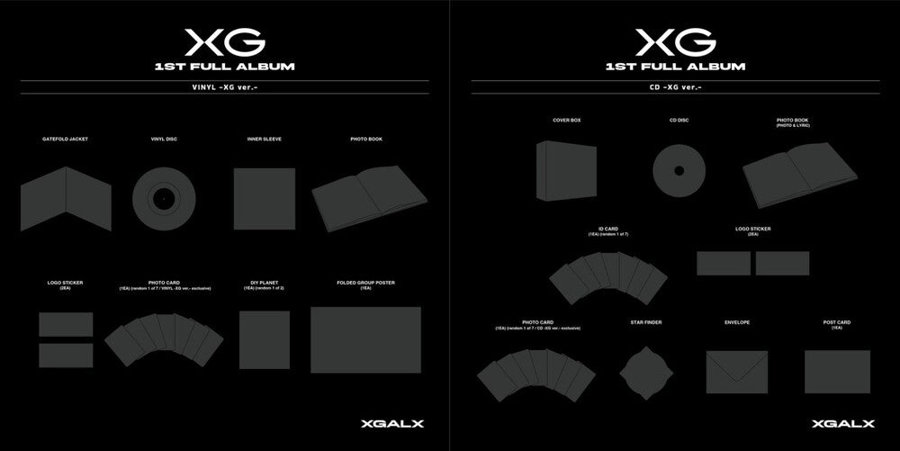 the album cover for XG - Tbd Title/1st Full Album - Cocona Version