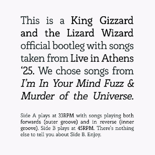 the album cover for King Gizzard And The Lizard Wizard - I'm In Your Mind Fuzz / Murder Of The Universe