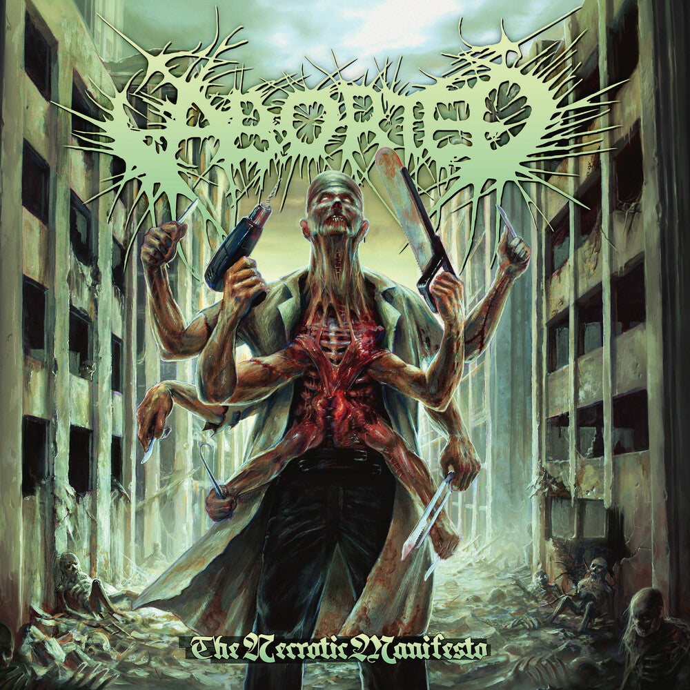the album cover for Aborted - Necrotic Manifesto (Gate)