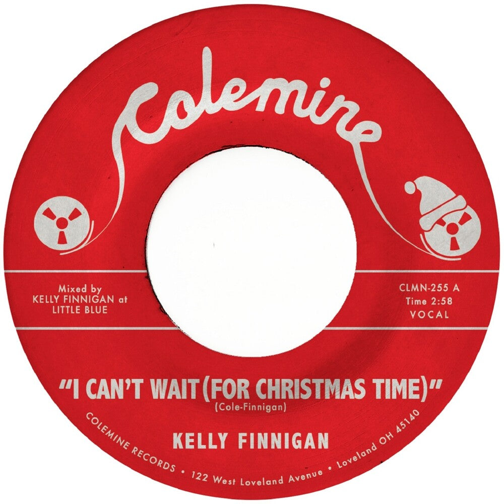 the album cover for Kelly Finnigan - Can't Wait (For Christmas Time) [Colored Vinyl] (Wht)