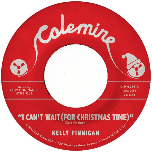 the album cover for Kelly Finnigan - Can't Wait (For Christmas Time) [Colored Vinyl] (Wht)