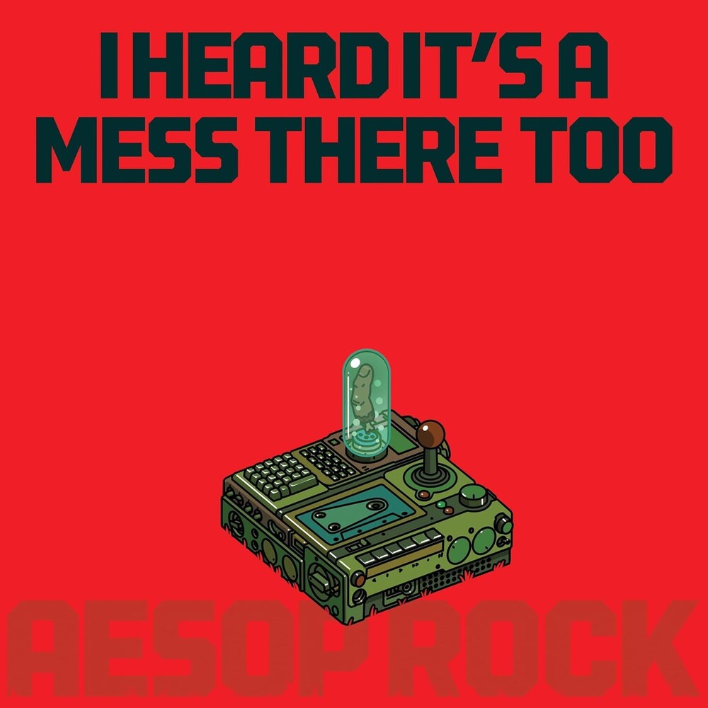 the album cover for Aesop Rock - Heard It's A Mess There Too [Red Colored Vinyl]
