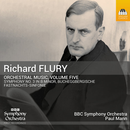 the album cover for BBC Symphony Orchestra - Richard Flury: Orchestral Music Vol. 5