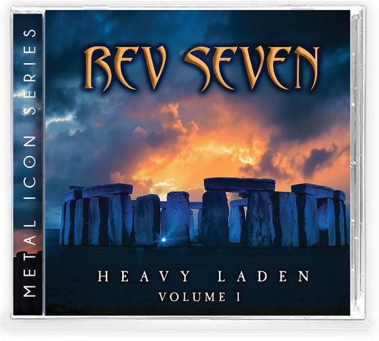 the album cover for Rev Seven - Heavy Laden Vol. 1