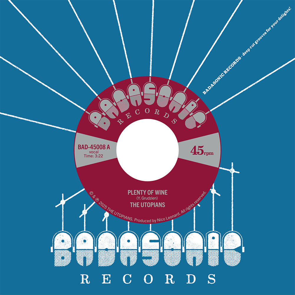 the album cover for The Utopians - Plenty Of Wine