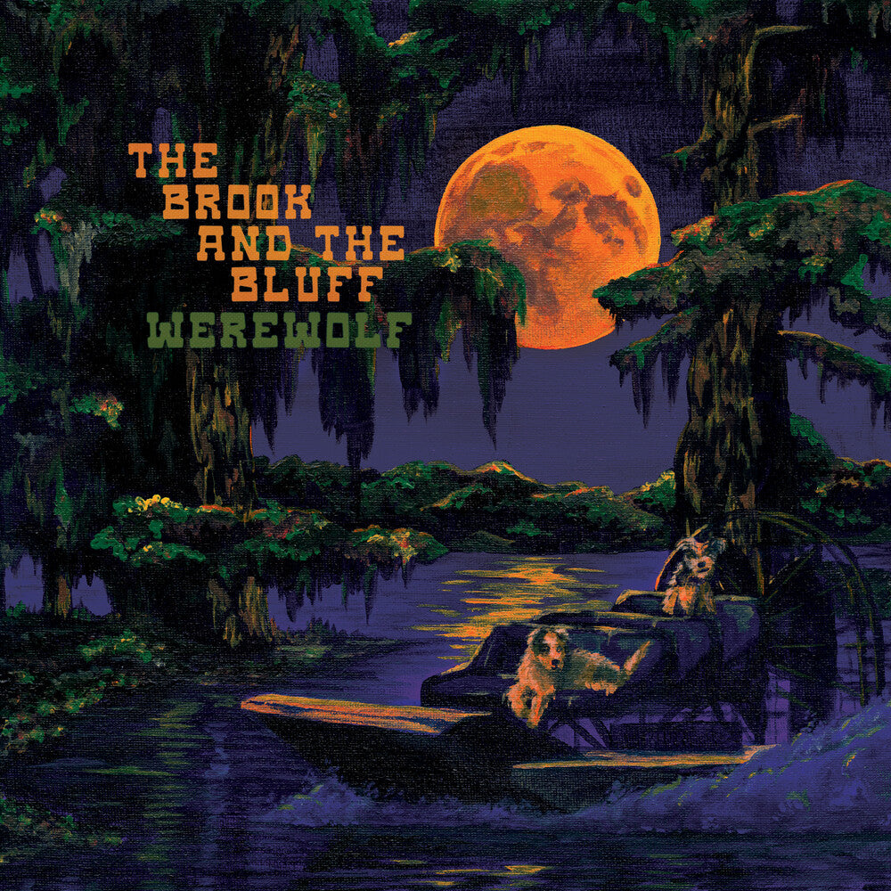 the album cover for Brook & The Bluff - Werewolf [Indie Exclusive] Blue (Blue) [Colored Vinyl] [Indie Exclusive]