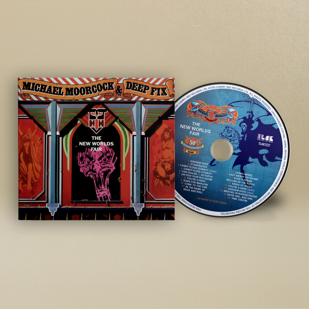 the album cover for Michael Moorcock  / Deep Fix - New Worlds Fair (50th Anniversary) [With Booklet] (Aniv)