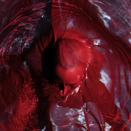 the album cover for Blackwater Holylight - Not Here Not Gone - Red [Colored Vinyl] (Red)