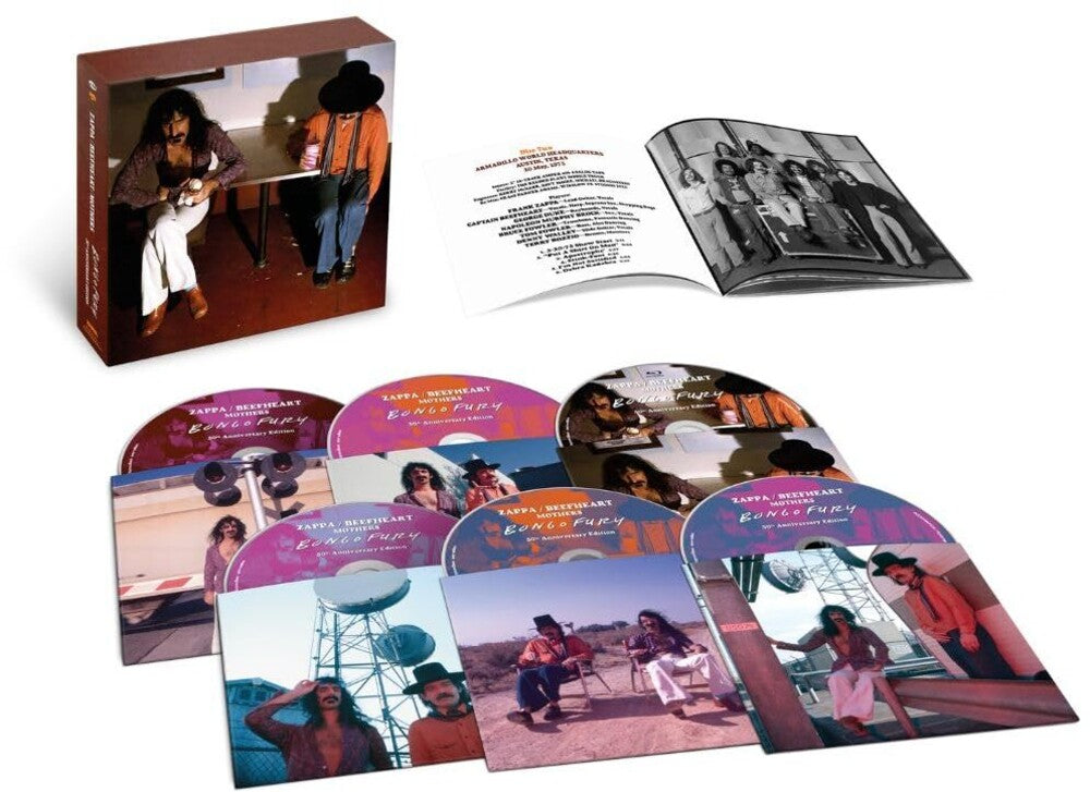 the album cover for Frank Zappa  / Captain Beefheart / Mothers - Bongo Fury (Box) (Wbr) (Aniv)