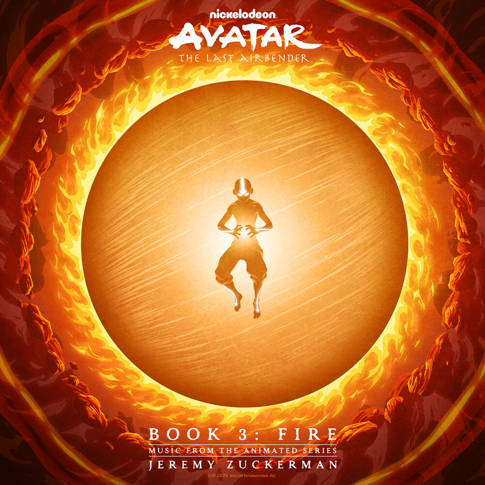 the album cover for Jeremy Zuckerman - Avatar: The Last Airbender - Book 3: Fire (Music from the Animated Series) [Red]