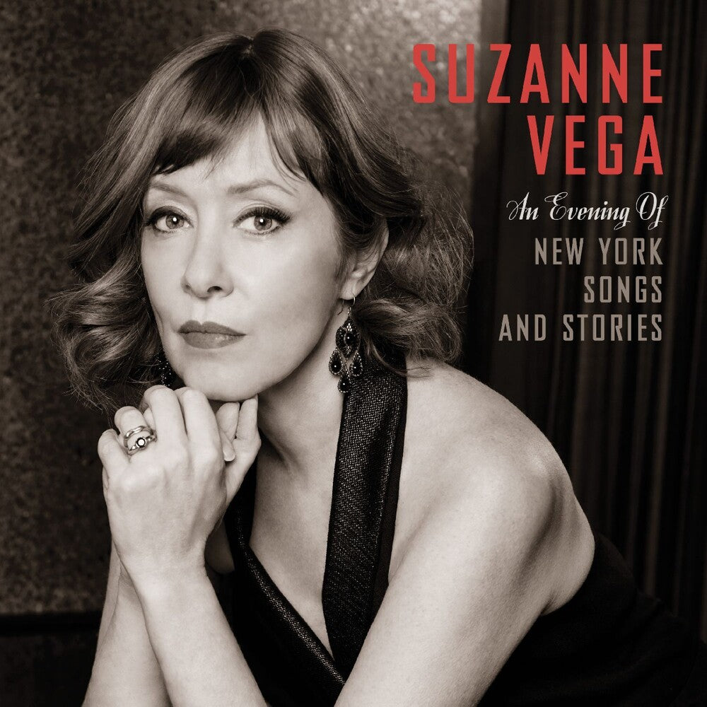 the album cover for Suzanne Vega - Evening Of New York Songs & Stories - Clear [Clear Vinyl]