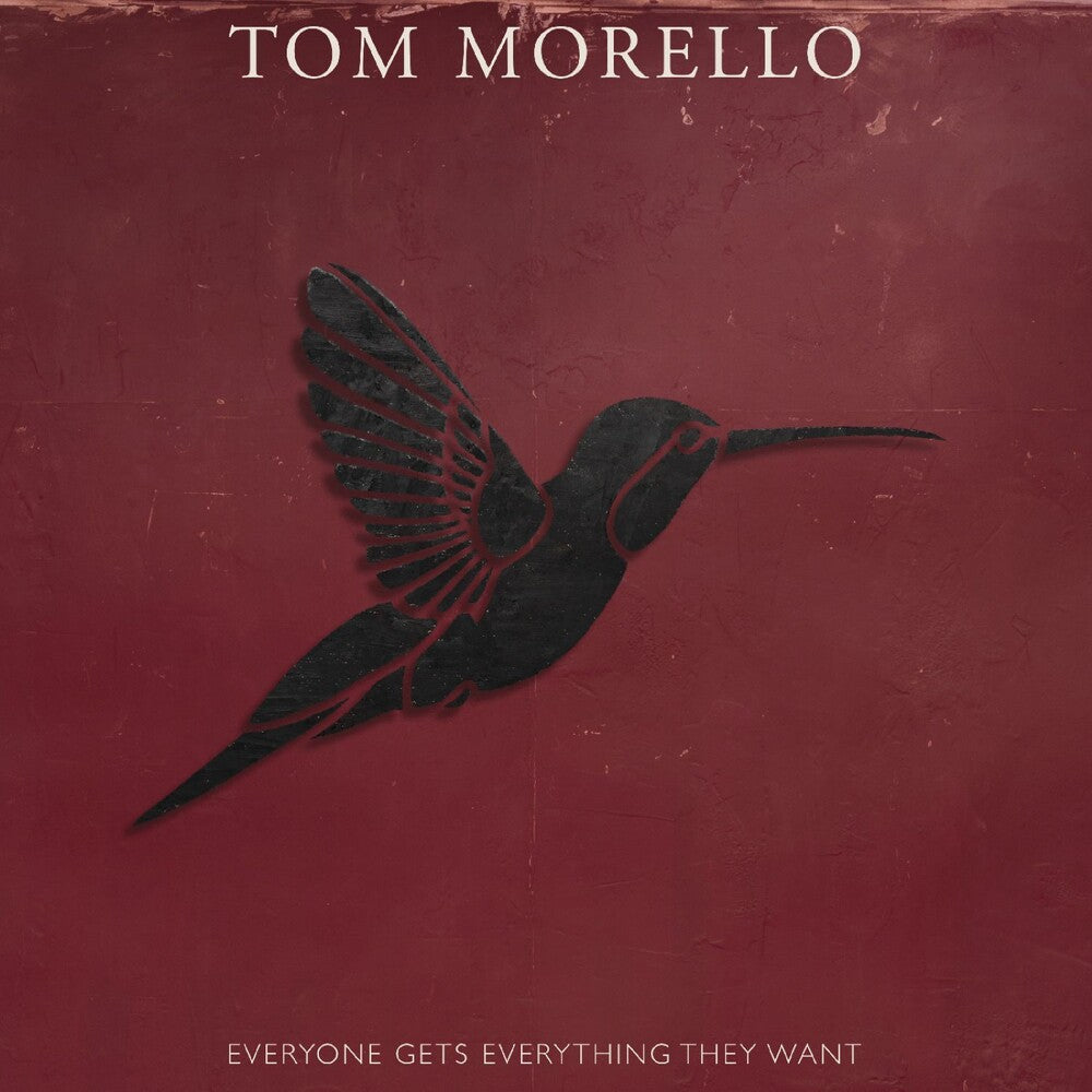 the album cover for Tom Morello - Everyone Gets Everything They Want [Rebel Swirl]