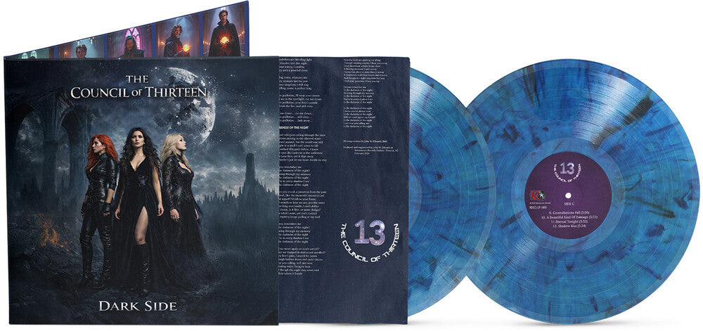 the album cover for Council Of Thirteen - Dark Side (Blue) [Colored Vinyl] (Gate) [Limited Edition]