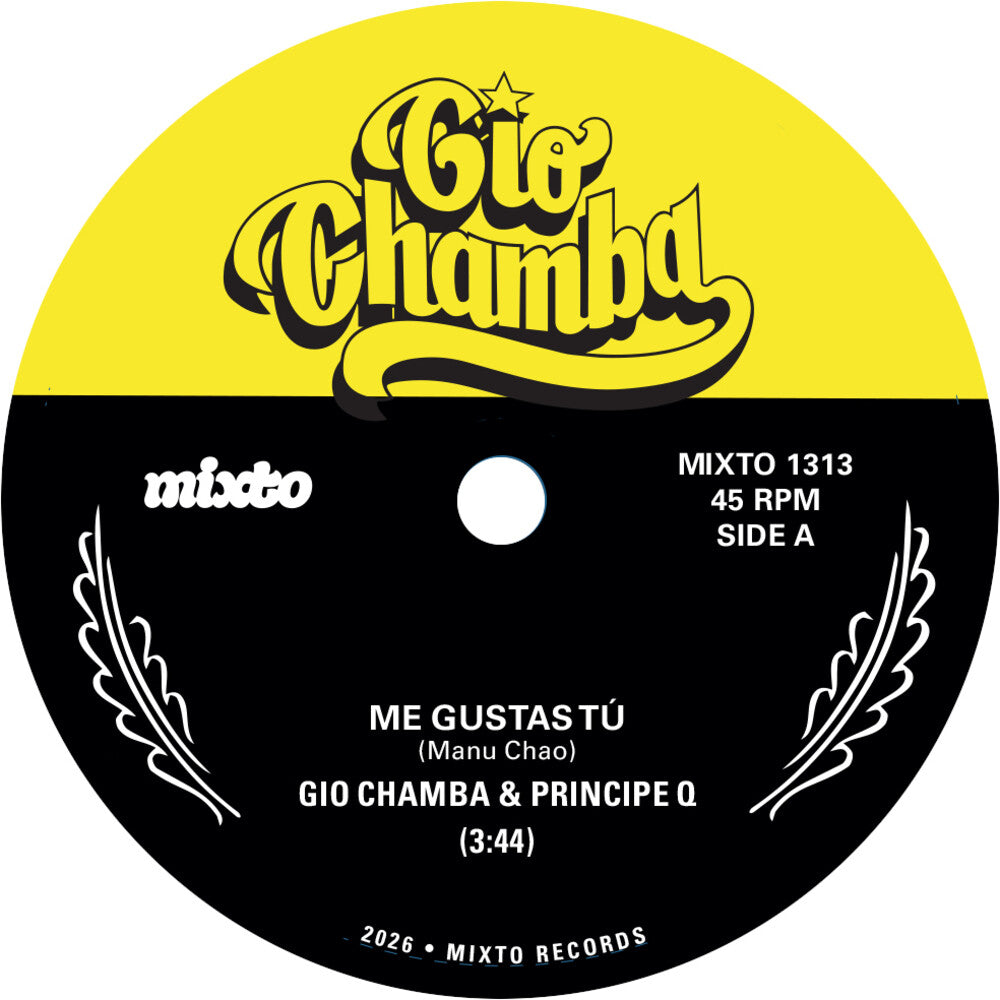the album cover for Gio Chamba - Me Gustas TÃº b/w Redbone 