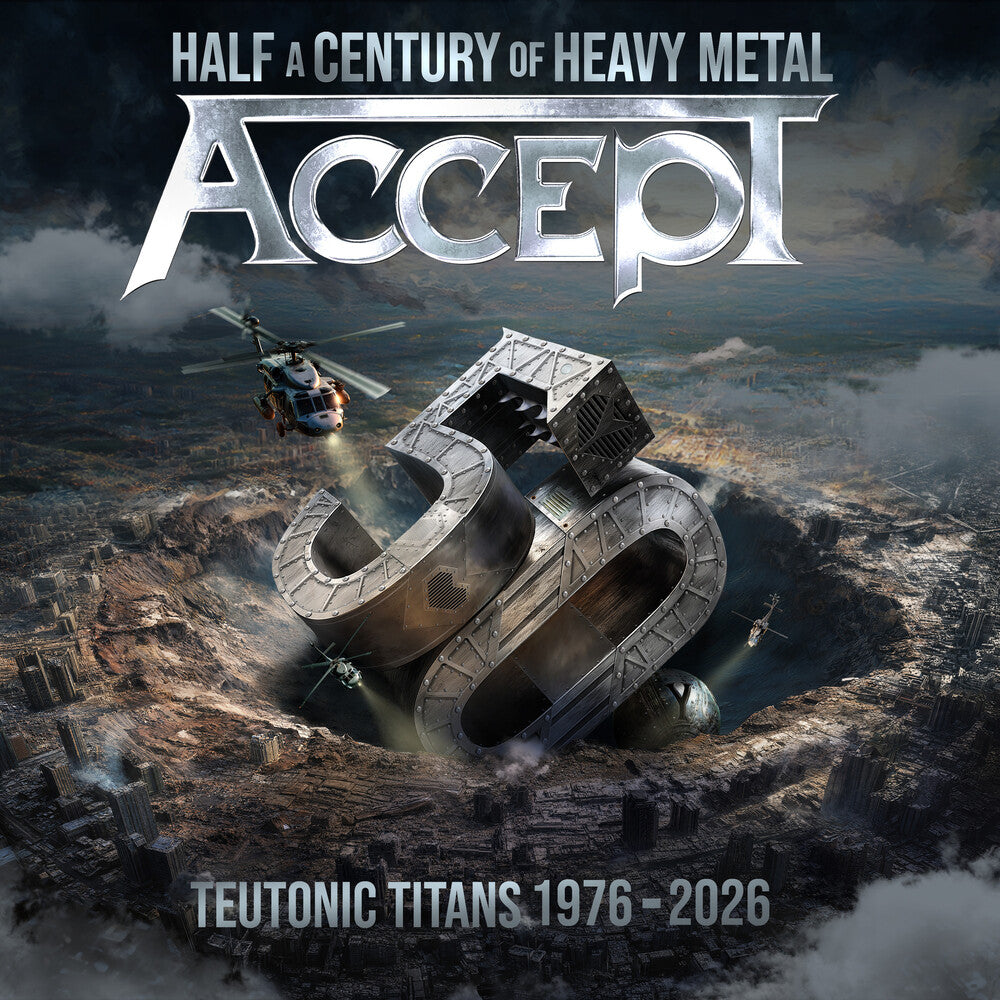 the album cover for Accept - Teutonic Titans 1976-2026 [Turquoise]